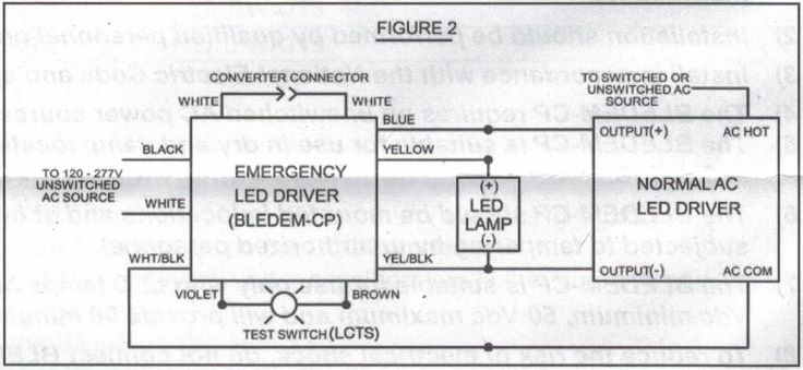 Emergency Led Driver Wiring Diagram - Wiring Diagram & Schemas